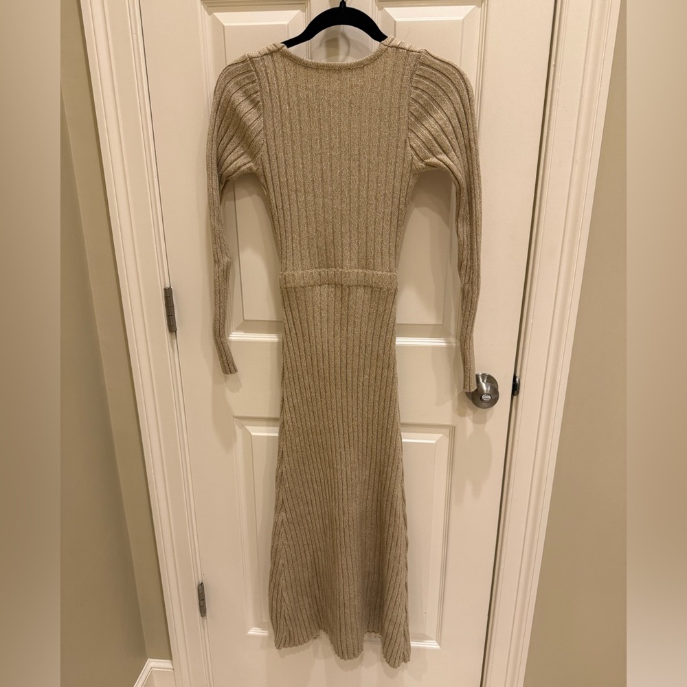 Lioness Main Squeeze Midi Dress Oatmeal Size XS - Picture 5 of 7